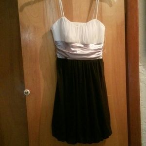 White and black Dress